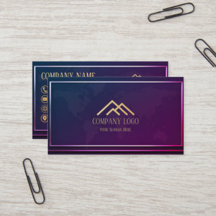 Qr Code Hologram Modern Minimalist-Professionell Visitkort