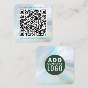 QR Code HoloGrapcs Company Logotyp Fyrkantigt Visitkort
