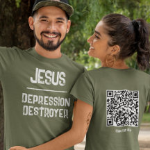 QR Code Jesus - Depression Destroyer Skriftställen