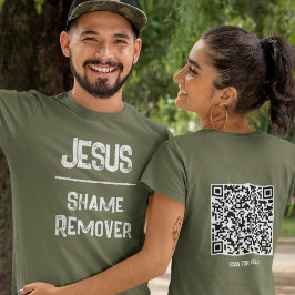 QR Code Jesus Shame Remover Hope Christian T Shirt