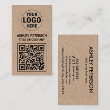 QR Code Kraft Papper | Social Media Anpassningsbar