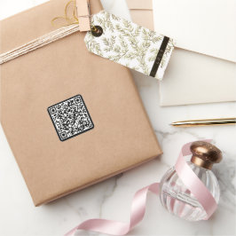 QR CODE-kvadratstreck Fyrkantigt Klistermärke