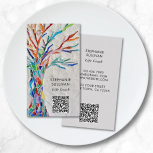 QR Code Life Coach Livets träd Visitkort