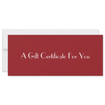 QR Code Life Coach Personal Note Gift Certificate