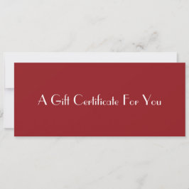 QR Code Life Coach Personal Note Gift Certificate