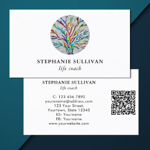 QR Code Life Coach Visitkort