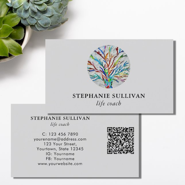 QR Code Life Coach Visitkort (Skapare uppladdad)