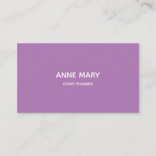QR Code Lila White Lavender Modern Professionell Visitkort