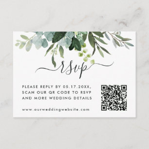 QR Code Link OSA Eucalyptus Grönt Foliage Tilläggskort