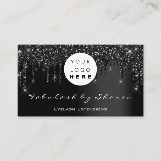 Qr Code Logotyp Black Drifts-Professionell Visitkort (Framsida)