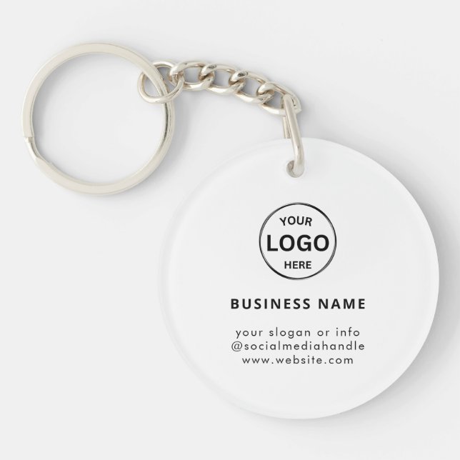 Qr Code Logotyp Business Modern Simple Acrylic (Framsidan)
