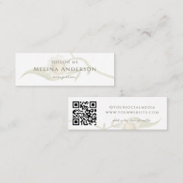 QR Code Logotyp Wildblomme Daisy Social Media Mini Visitkort