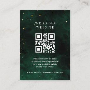 Qr Code Magic Mörk Emerald Grönt Tilläggskort