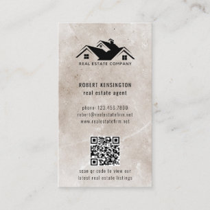 QR Code Modern Anpassningsbar Logotyp Real Gods Ag Visitkort