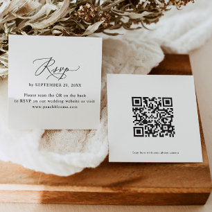 QR Code Modern Bröllop Online OSA kort
