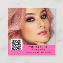 QR Code modern make-up-artist Square Busine