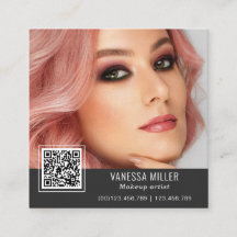 QR Code modern make-up-artist Square Busine