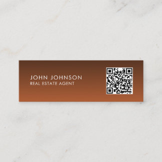 QR Code Modern Mini Business Card Mini Visitkort