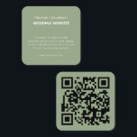 QR Code Modern Simple Fall Wedding webbplats Tilläggskort<br><div class="desc">QR-kodens moderna,  enkla webbplatskort för Fall-bröllop</div>