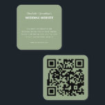 QR Code Modern Simple Fall Wedding webbplats Tilläggskort<br><div class="desc">QR-kodens moderna,  enkla webbplatskort för Fall-bröllop</div>