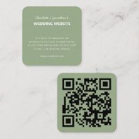 QR Code Modern Simple Fall Wedding webbplats