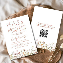 QR Code Möhippa WildblomPetals & Prosecco Inbjudningar