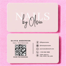 QR Code Nagel Specialist Artist Modern Typography