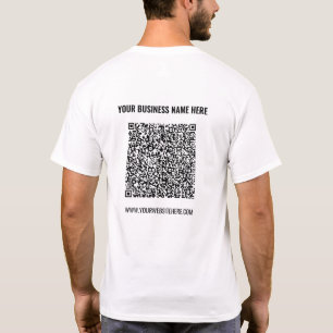QR Code Namn webbplats Promotional Company T-Shirt