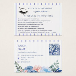 Qr Code Ögonfranssalong Eftervårdskort Visitkort