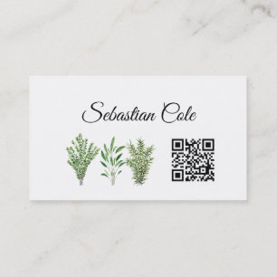 QR Code Örters Culinary Chef Caterer Restaurant Visitkort