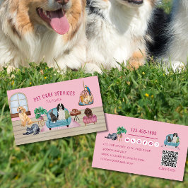 QR Code Pet Sitta, Hund Walking, Grooming Visitkort