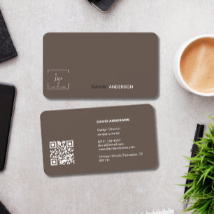 Qr Code Professionell Business logotyp Modern Snyg Visitkort