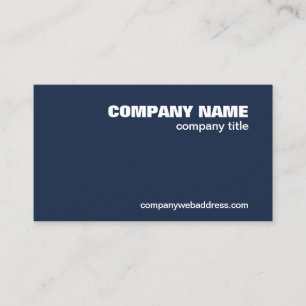 QR Code Professionell Company Navy Blue Minimalist Visitkort