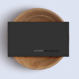 QR Code Professionell Modern Simple Black Visitkort