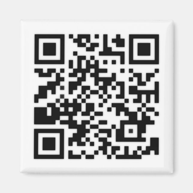 Qr Code RickRoll Gif Magnet (Framsidan)