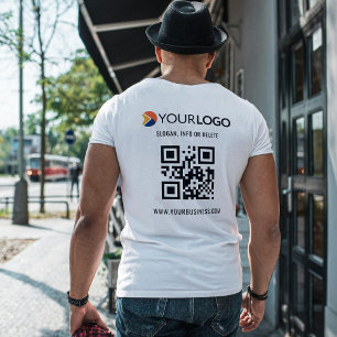 QR Code Scan Anpassningsbar and Promotive Business T Shirt