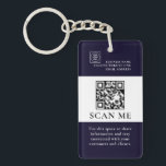 QR Code Scan Business Logo Promo Keychains Nyckelring<br><div class="desc">Promote your company with this modern QR code scan business logo keychain. Perfect for small business branding,  marketing,  and promotional giveaways. Easily add your logo,  scannable QR code,  or custom text to create personalized branded accessories. A simple minimalist promotional product designed to help customers quickly connect with your business.</div>