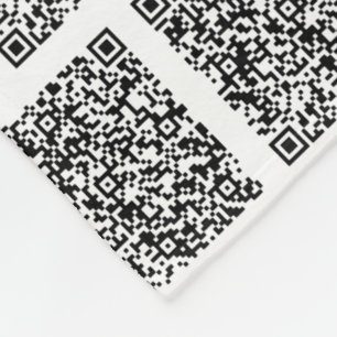 QR Code Scan Info Anpassningsbar Färg Fleece Blank