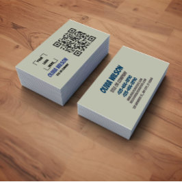 QR Code Social Media Modern Business Card Visitkort
