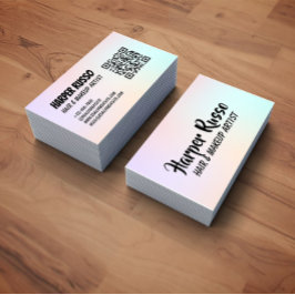 QR Code Social Media Modern Business Card Visitkort