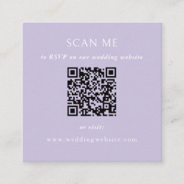 QR Code Wedding Website Tilläggskort