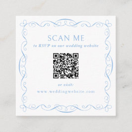 QR Code Wedding Website Tilläggskort