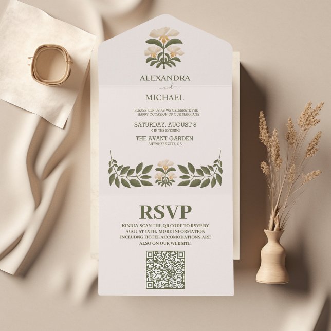 QR Code Wildblommor Botanical Garden Wedding (Skapare uppladdad)