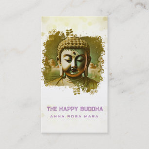 *~* QR Copper Artsy Buddha AP33 QR-Logotyp Visitkort