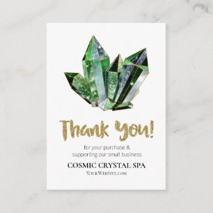 *~ QR COSMIC CRYSTAL Review TACK AP8-LOGOTYP Tilläggskort