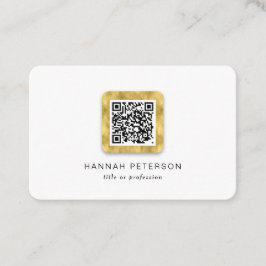 QR-elegant - enkel snyggt för det moderna guld-tre Visitkort