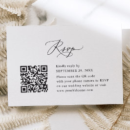 QR Elegant Modern Calligraphy-Bröllop OSA