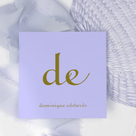 QR-Elegant Modern Unik Lila Cosmetics Fyrkantigt Visitkort