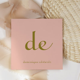 QR-Elegant Modern Unik Rosa Cosmetics Fyrkantigt Visitkort