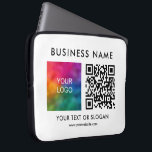 QR-Elegant Överför Business Logotyp här Trendig Laptop Fodral<br><div class="desc">Anpassningsbar Template Business Company Logotyp Namn här QR Code Elegant Modern Promotional Electronics Bags / Tablet & Laptop Casess / Laptop sleeve / Neoprene Laptop sleeve 15 tums.</div>